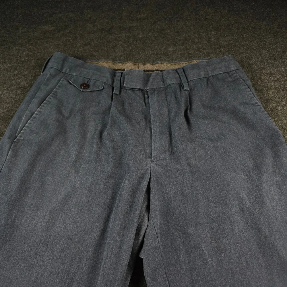 Wallace & Barnes Mens (Fits 32x29) Navy Blue Straight Leg Chino Pants W32 L30